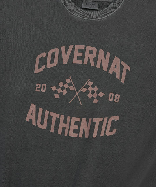 FLAG GRAPHIC PIGMENT SWEATSHIRT