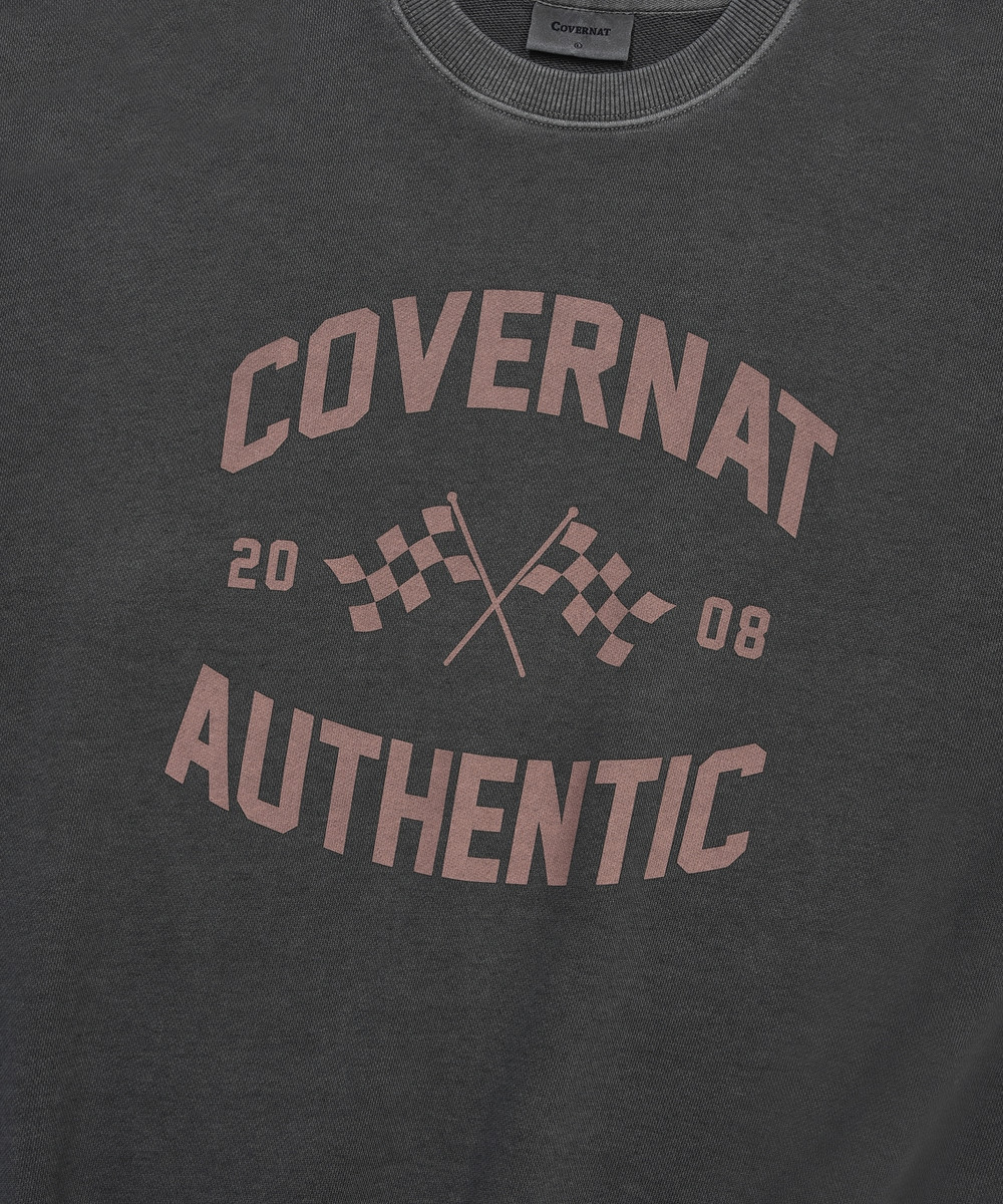 FLAG GRAPHIC PIGMENT SWEATSHIRT