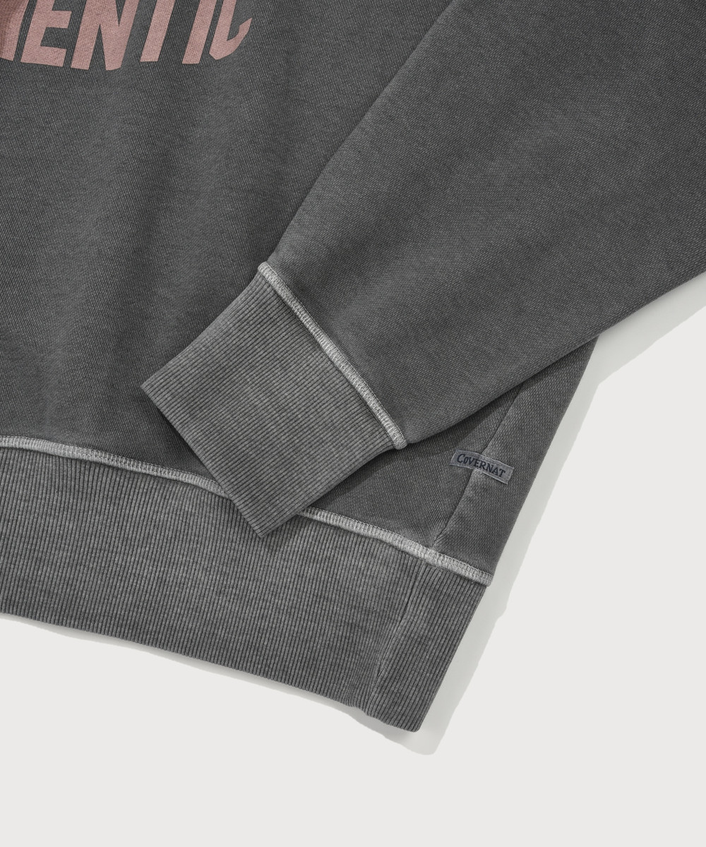 FLAG GRAPHIC PIGMENT SWEATSHIRT