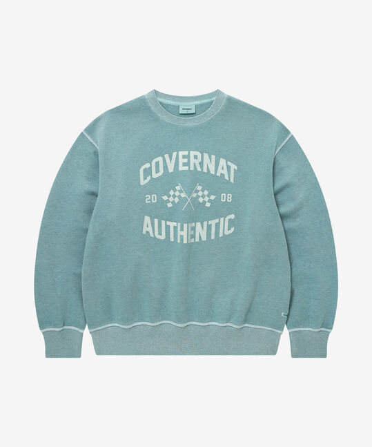 FLAG GRAPHIC PIGMENT SWEATSHIRT