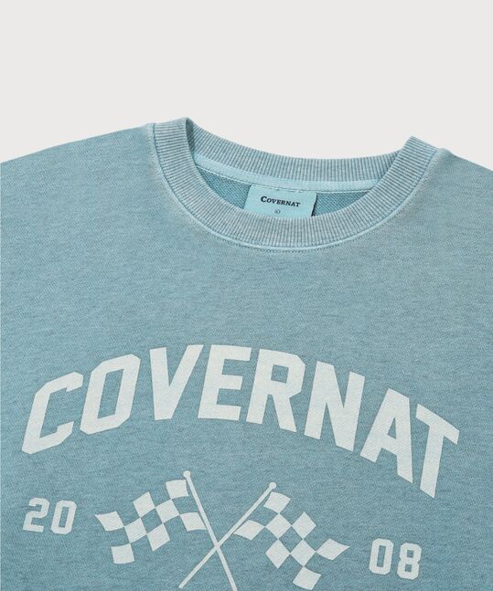 FLAG GRAPHIC PIGMENT SWEATSHIRT