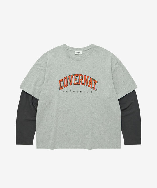 ARCH LOGO LAYERED LONG SLEEVE