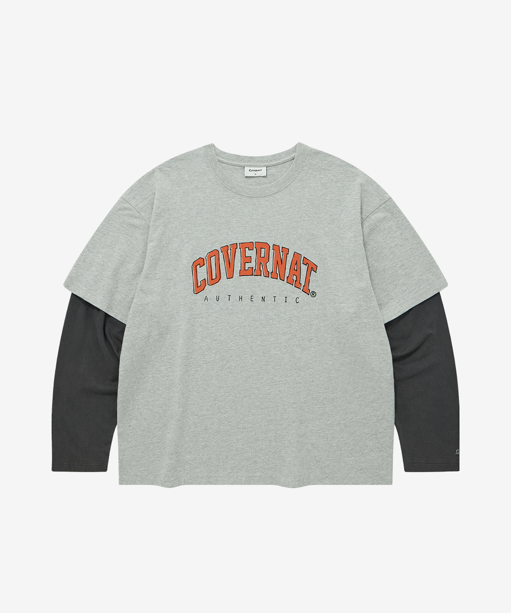 ARCH LOGO LAYERED LONG SLEEVE