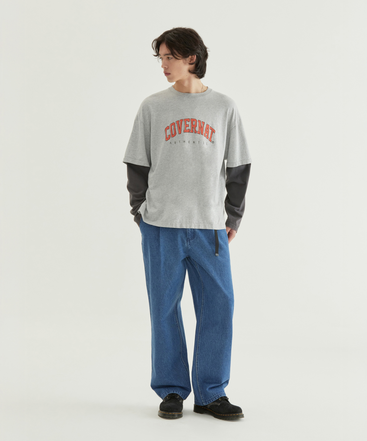 ARCH LOGO LAYERED LONG SLEEVE
