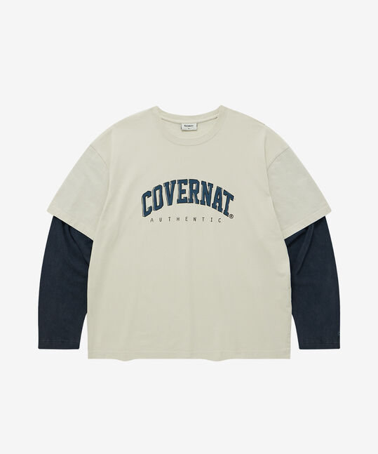 ARCH LOGO LAYERED LONG SLEEVE