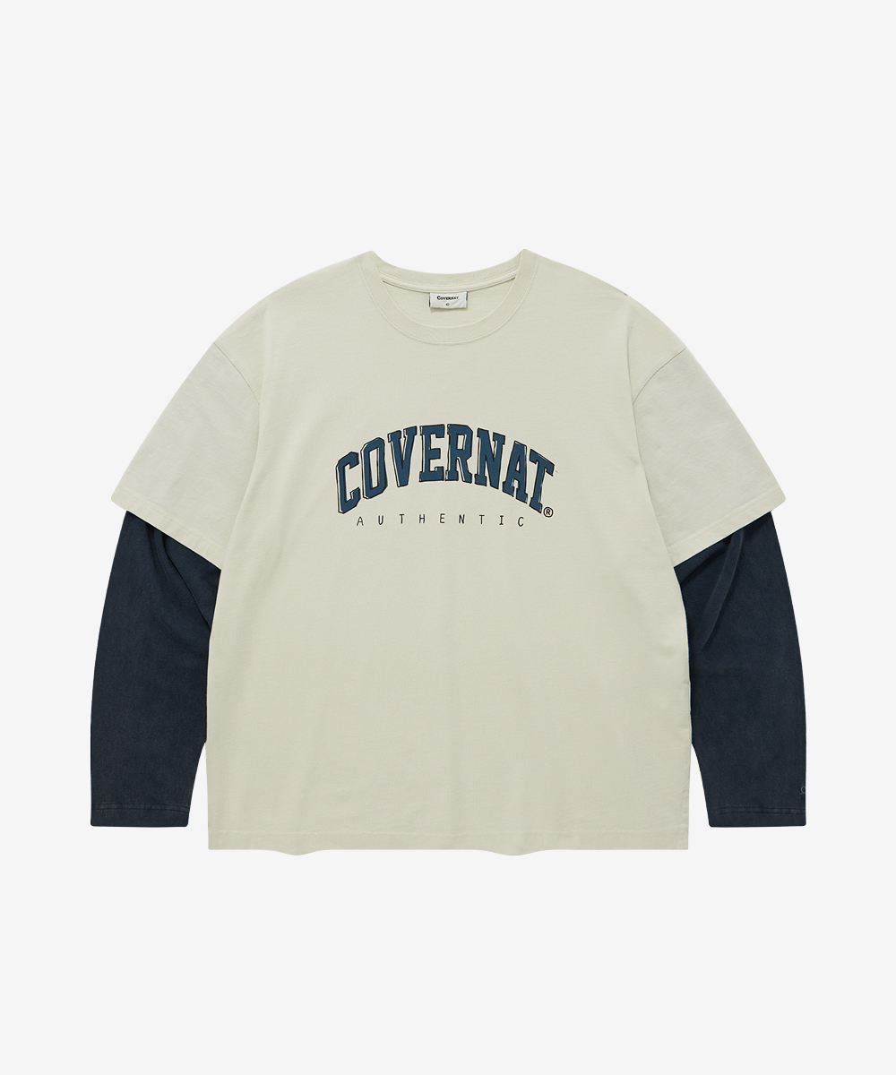 ARCH LOGO LAYERED LONG SLEEVE