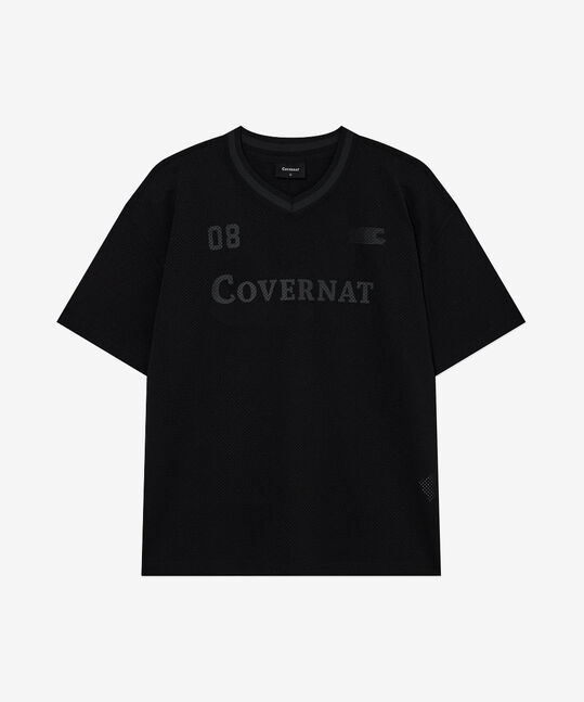 V-NECK MESH T-SHIRT