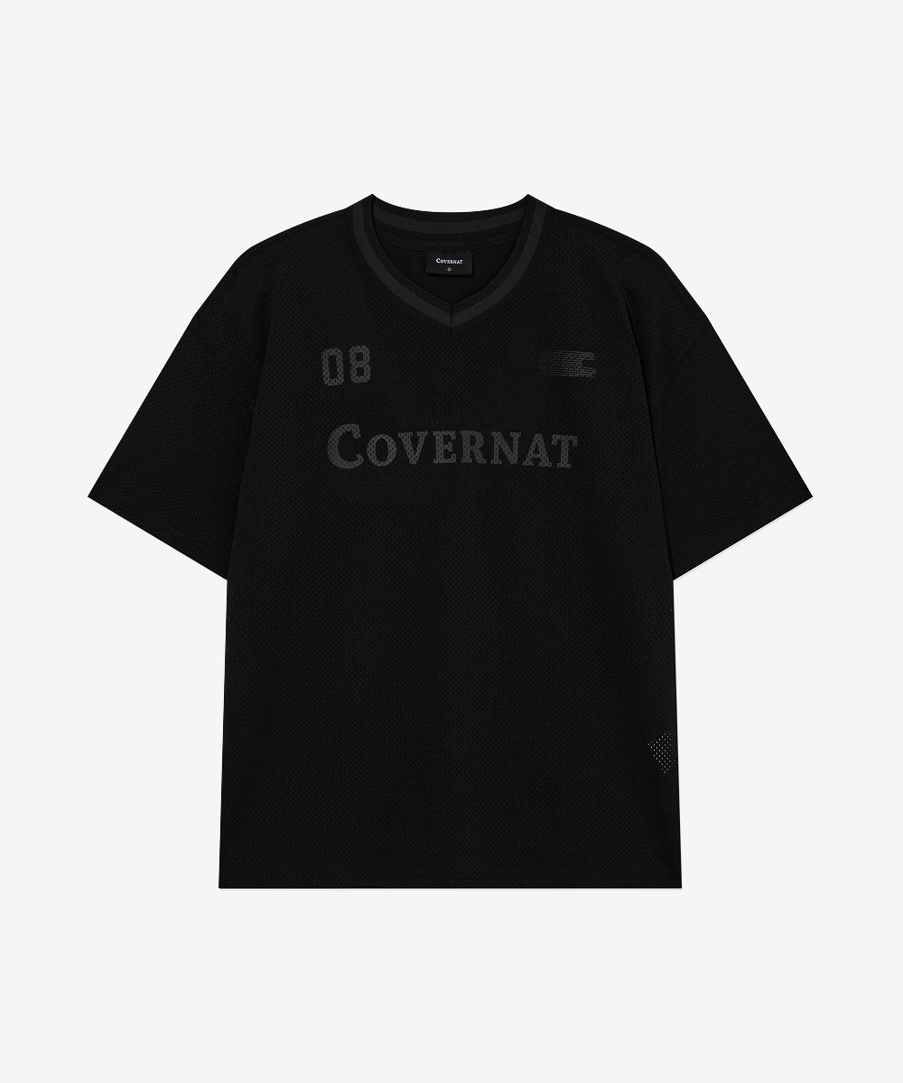 V-NECK MESH T-SHIRT