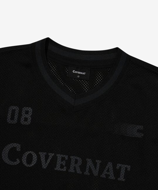 V-NECK MESH T-SHIRT