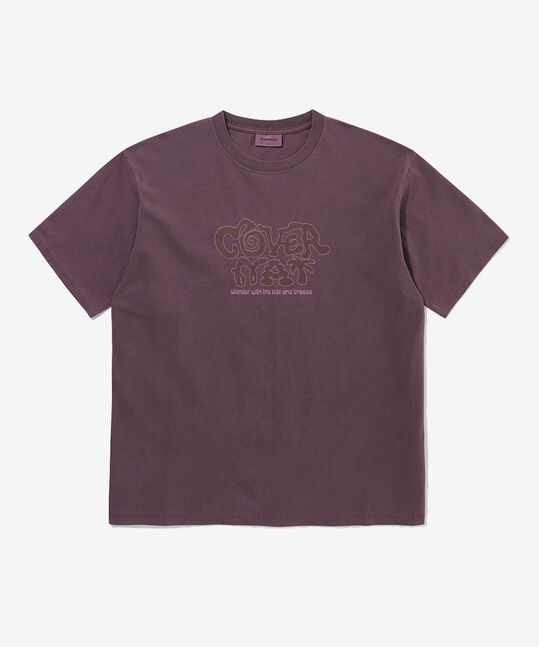 RETRO LOGO GRAPHIC DYEING T-SHIRT