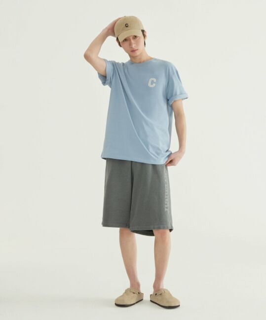 BERMUDA BIG LOGO DYED SWEAT SHORTS