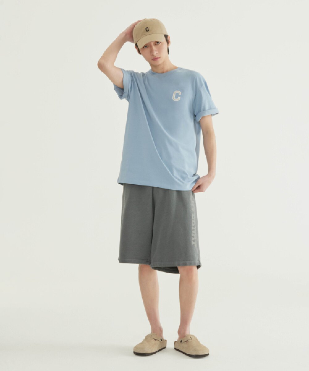 BERMUDA BIG LOGO DYED SWEAT SHORTS