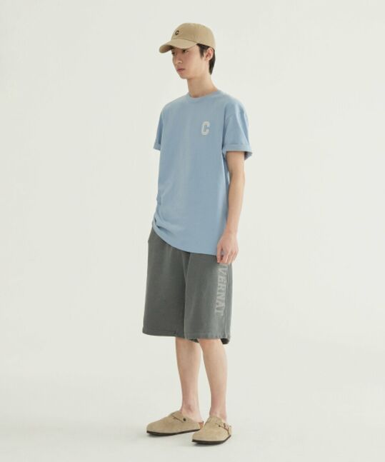BERMUDA BIG LOGO DYED SWEAT SHORTS