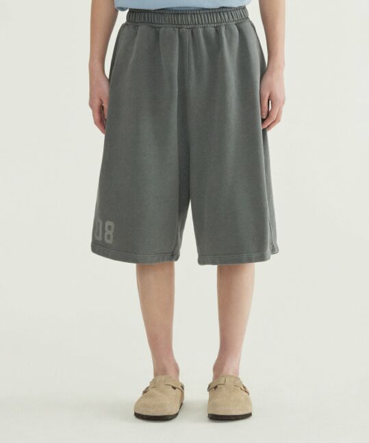 BERMUDA BIG LOGO DYED SWEAT SHORTS