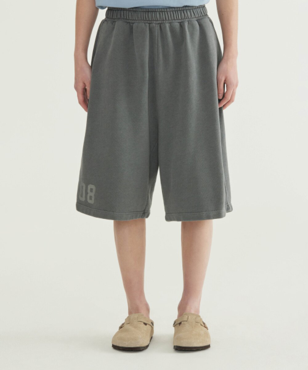 BERMUDA BIG LOGO DYED SWEAT SHORTS