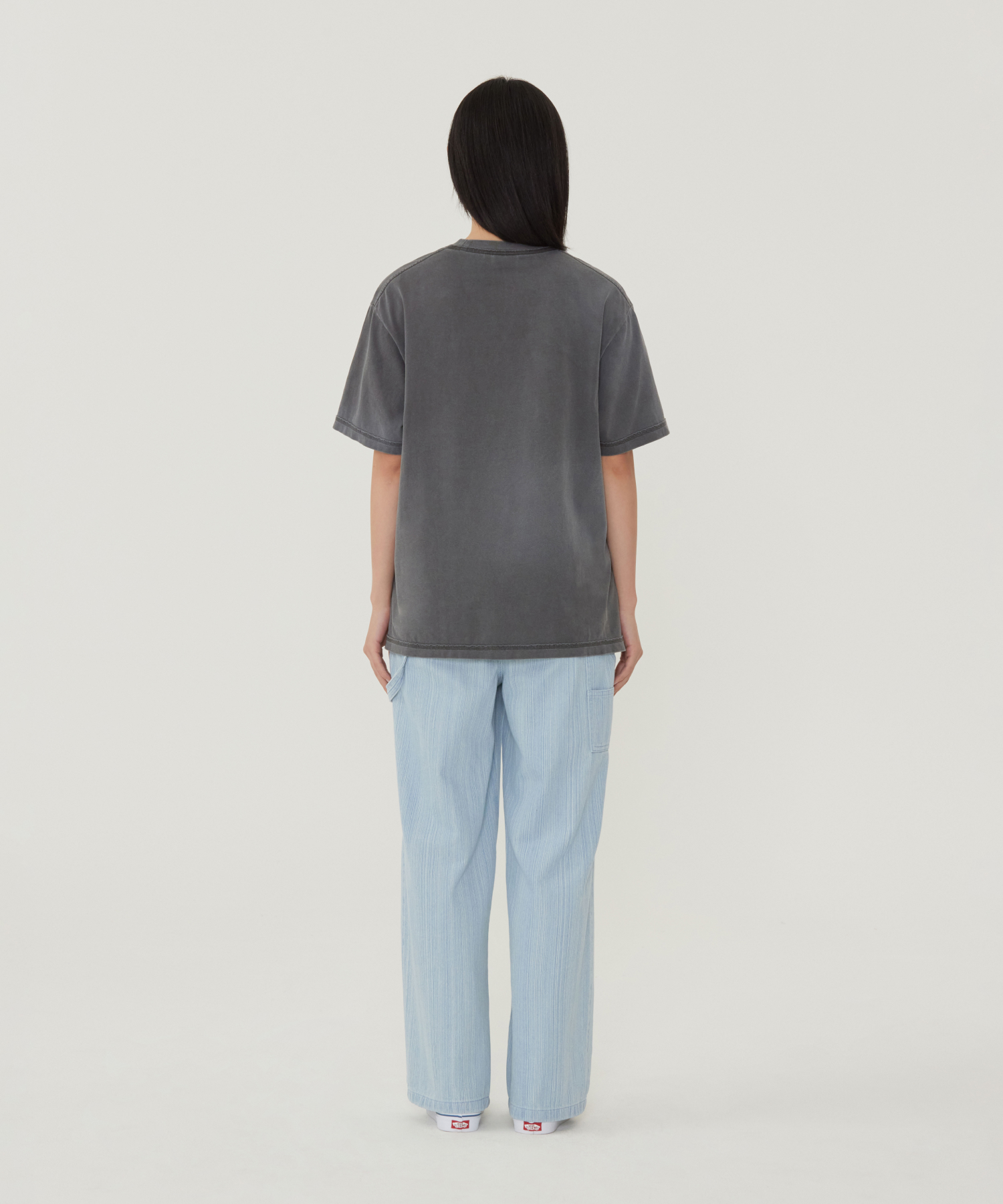 WOMEN OVERSIZED PIGMENT COOPER LOGO T-SHIRT