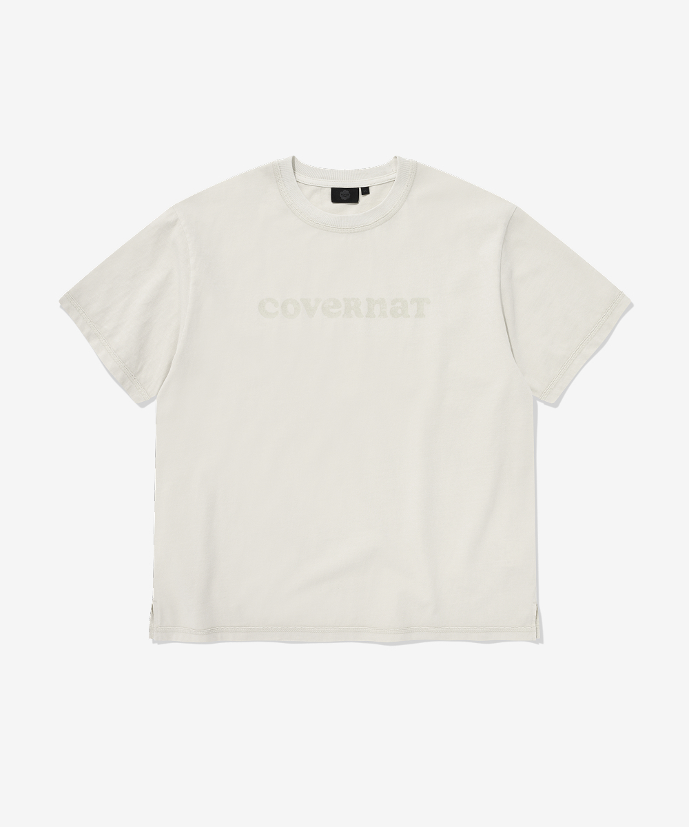 WOMEN OVERSIZED PIGMENT COOPER LOGO T-SHIRT