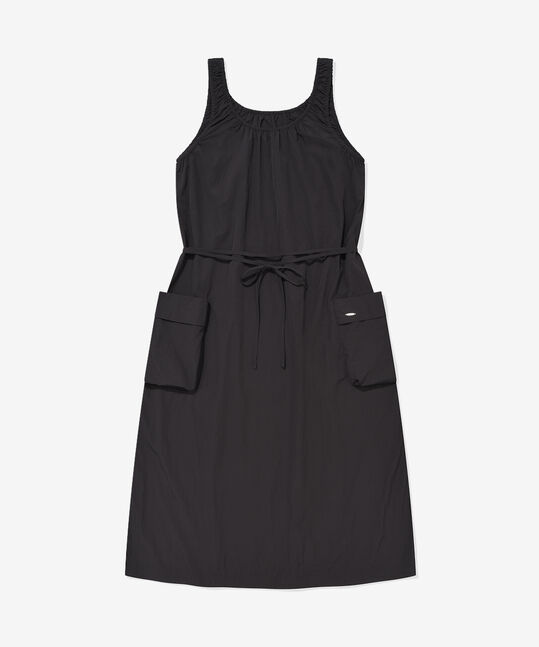 WOMEN CARGO POCKET SLEEVELESS DRESS
