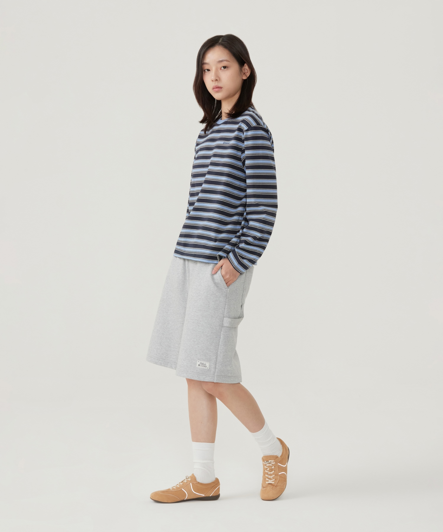 WOMEN MULTI-STRIPED LONG SLEEVE