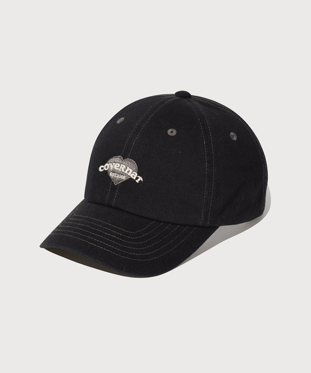 WOMEN CLOVER HEART COOPER LOGO BASIC STANDARD FIT BALL CAP
