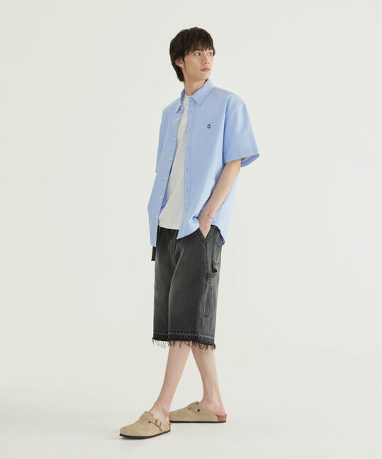 COOLMAX C LOGO OXFORD SHORT-SLEEVE SHIRT