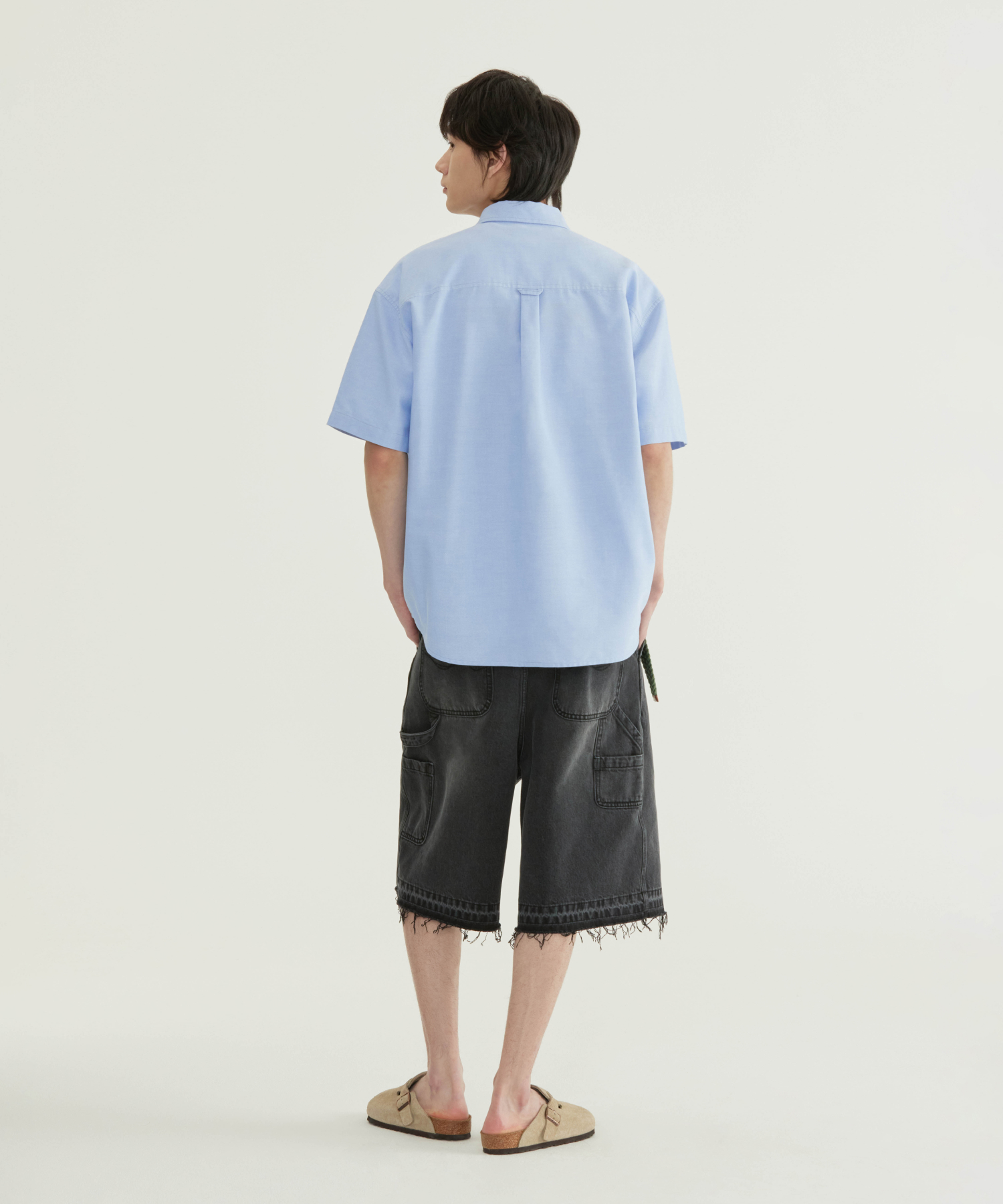 COOLMAX C LOGO OXFORD SHORT-SLEEVE SHIRT
