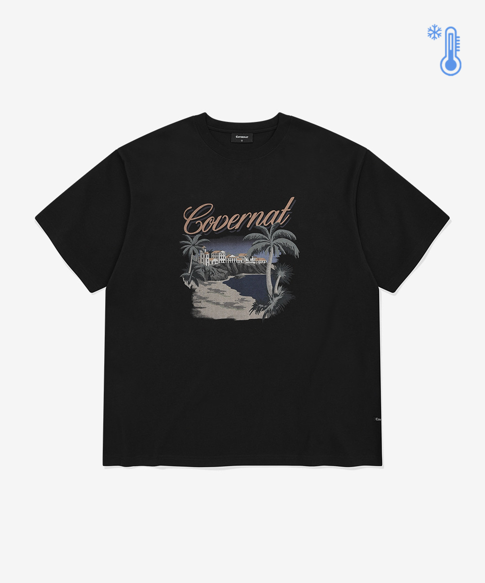 COOL COTTON TROPICAL GRAPHIC T-SHIRT