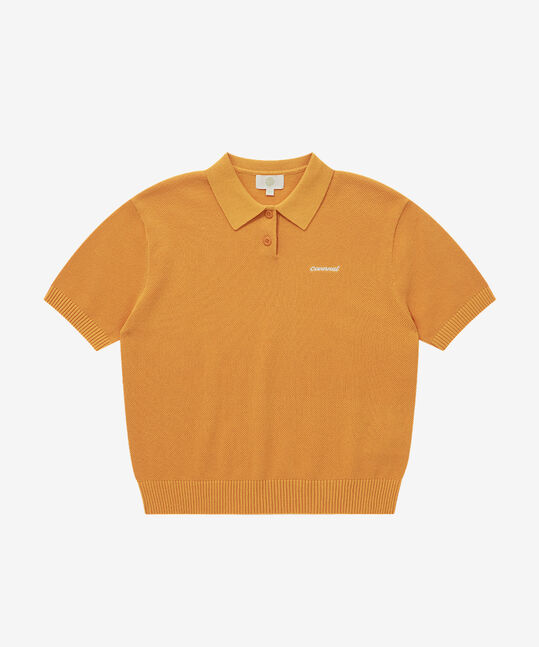 WOMAN COLLARED HALF KNIT