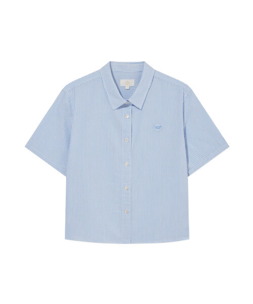 WOMAN SEERSUCKER HALF SHIRTS