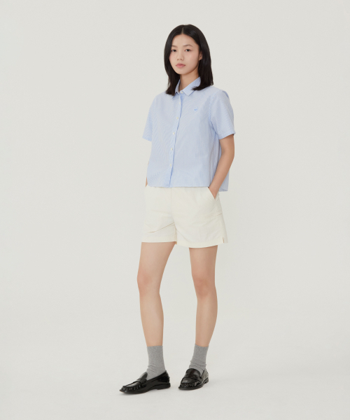 WOMAN SEERSUCKER HALF SHIRTS