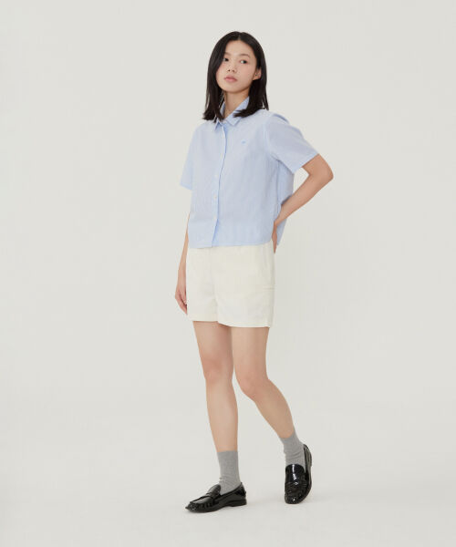 WOMAN SEERSUCKER HALF SHIRTS