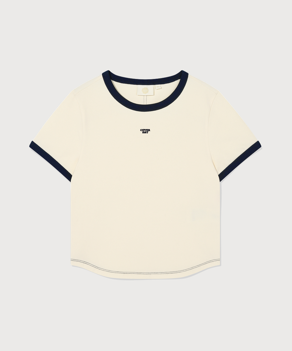 WOMAN BABY FIT RINGER T-SHIRT