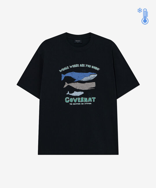 COOL COTTON WHALE GRAPHIC T-SHIRT