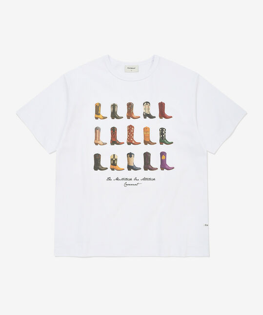 WESTERN BOOTS GRAPHIC CROP T-SHIRT