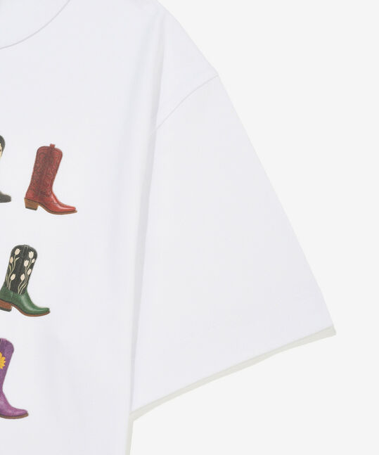 WESTERN BOOTS GRAPHIC CROP T-SHIRT