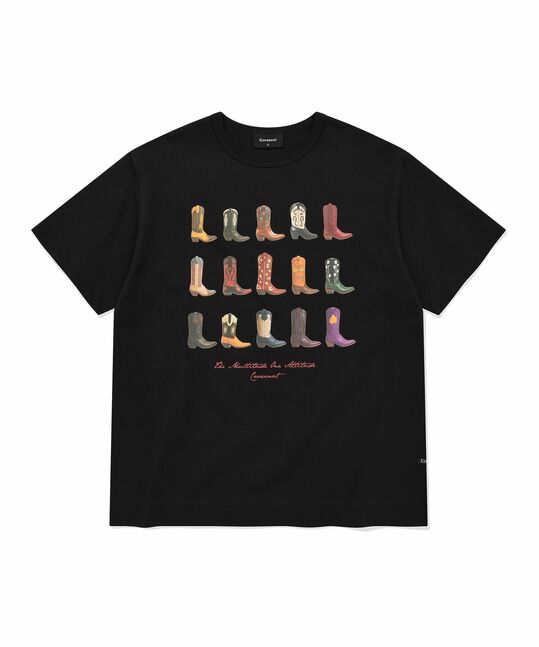 WESTERN BOOTS GRAPHIC CROP T-SHIRT