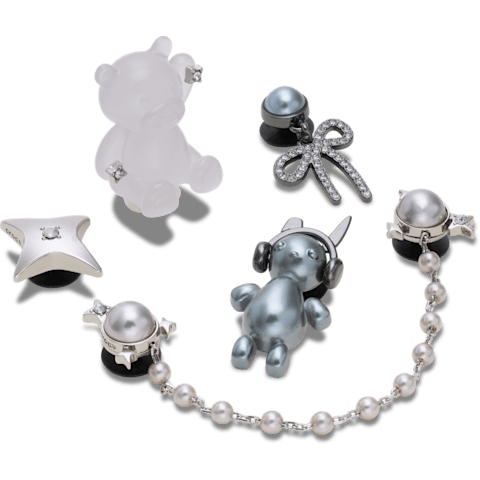 Silver Cute Punk 5 Pack