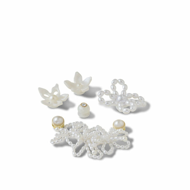 White Pearl Beaded 5 Pack