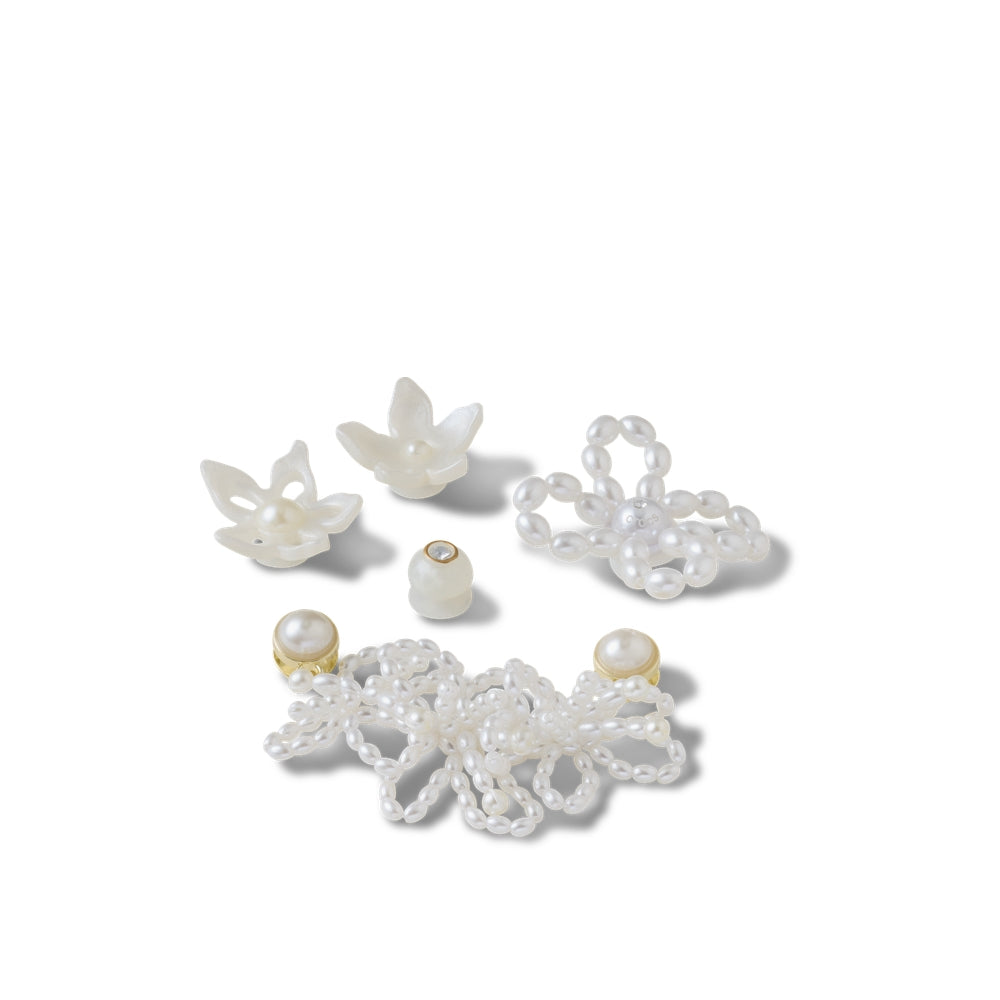White Pearl Beaded 5 Pack