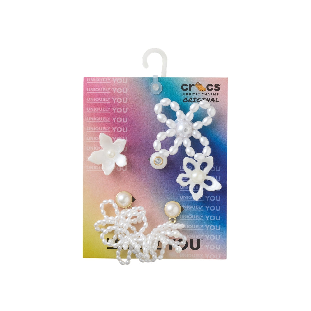 White Pearl Beaded 5 Pack