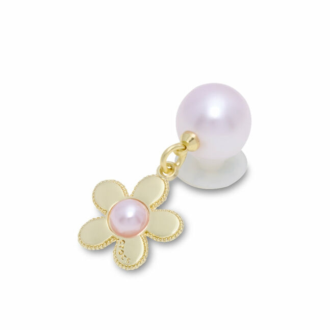 Pink Pearl and Gold Flower