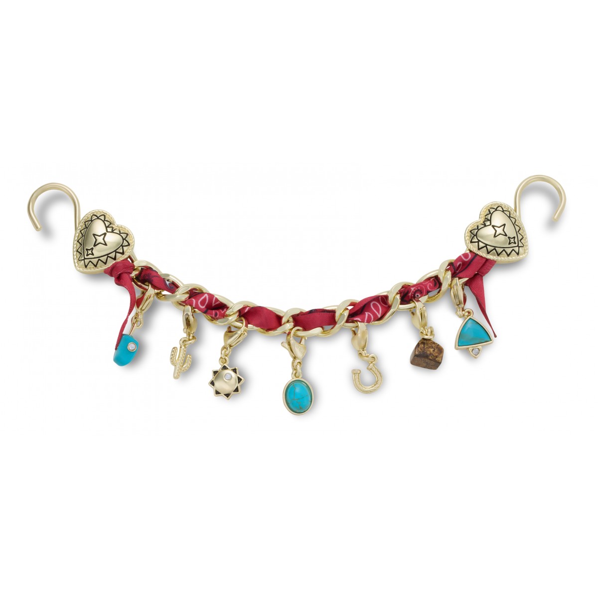 Gold Bandana Rivet Chain