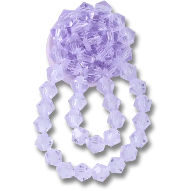 Purple Beaded Stud Dangle