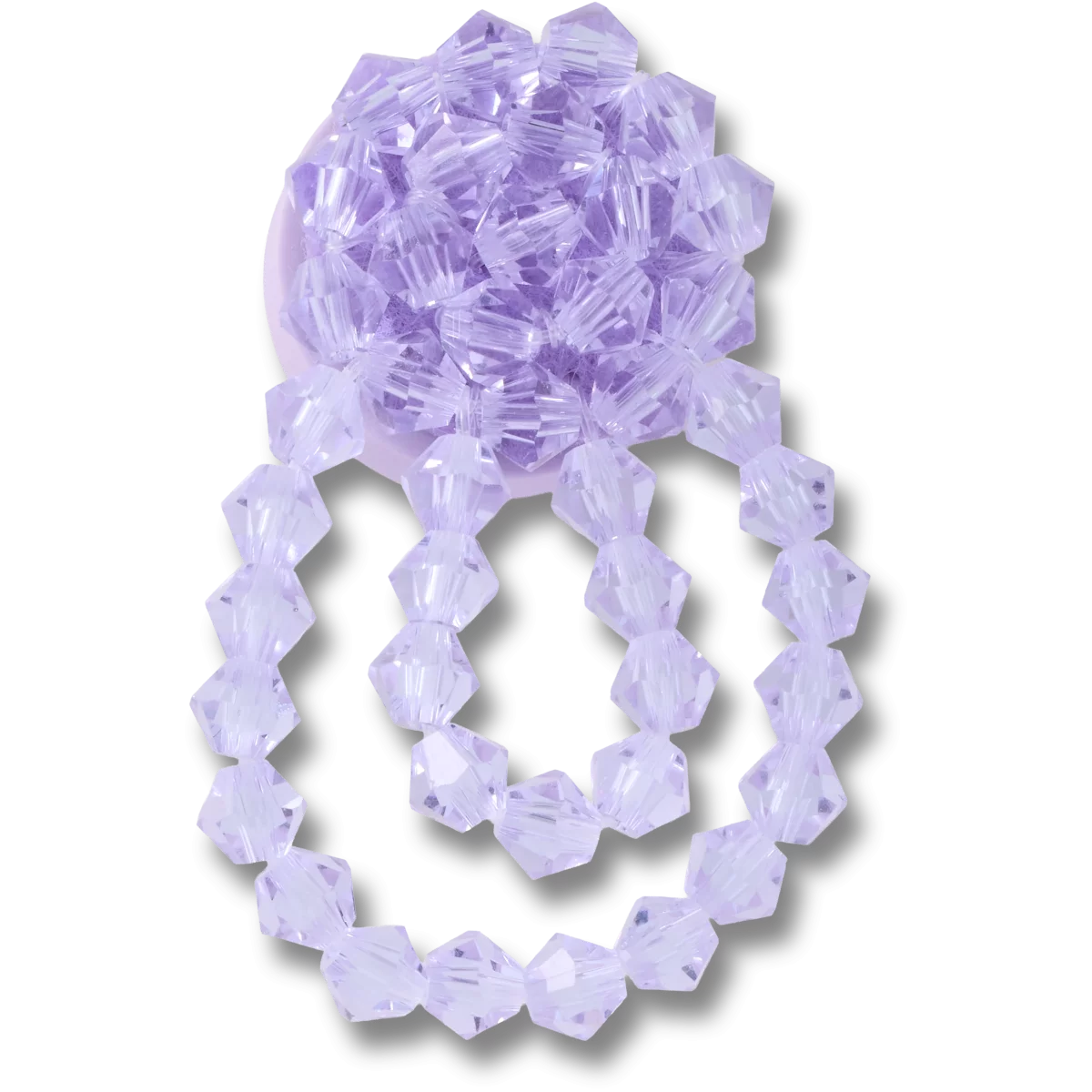 Purple Beaded Stud Dangle