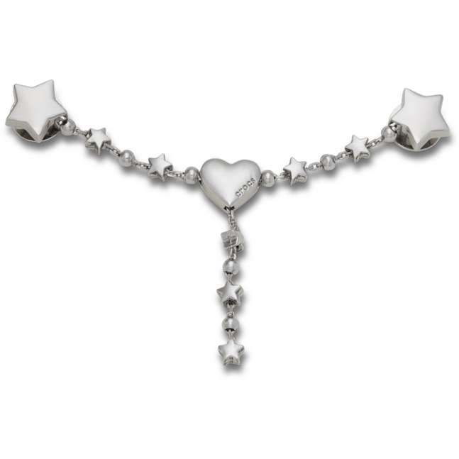Silver Star and Heart Chain