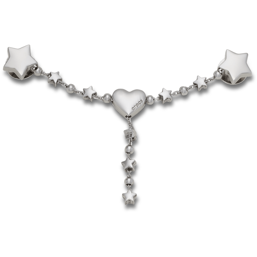 Silver Star and Heart Chain