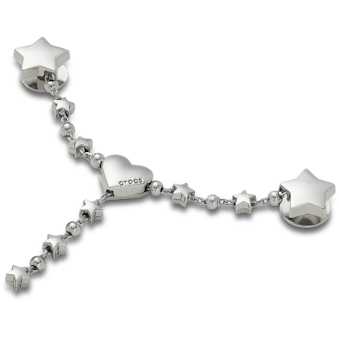 Silver Star and Heart Chain