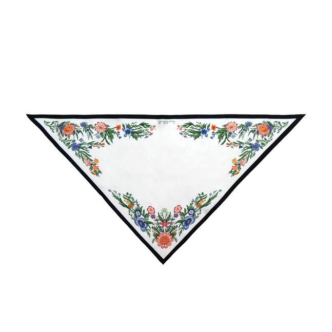 FLOWER SILK SCARF