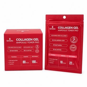 Collagen Gel Ampoule Toner Pad