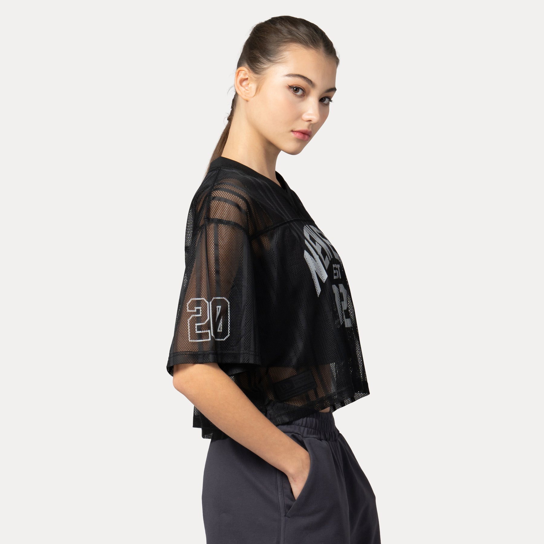 W CROP FT JERSEY STREET ARCHIVED BLACK